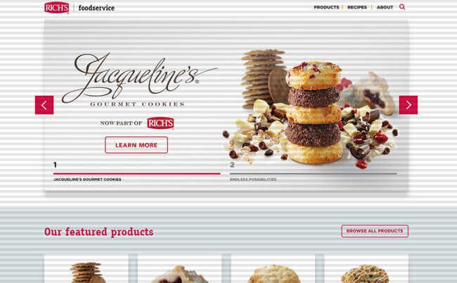 Rich’s Foodservice Website