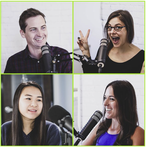 Marketing O'Clock hosts Greg, Jess, Nicole, and Shep